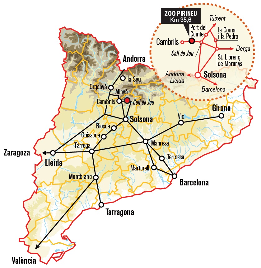 Mapa-com-arribar-al-Zoo-del-Pirineu